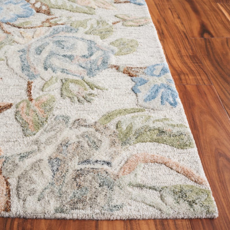 SAFAVIEH Handmade Jardin Kriemhild Floral Wool Rug