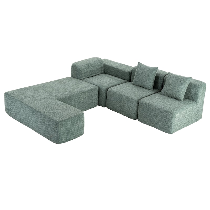 Sectional Sofa Full-compressed Sofa Couch Free-combined Sofa