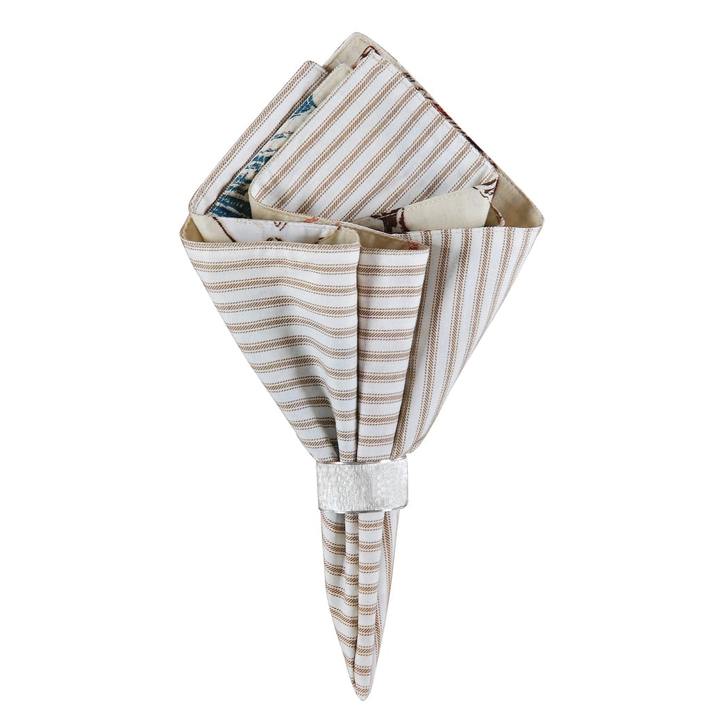 Histoire De La Mer Cotton Reversible Napkin Set of 6 - Set of 6