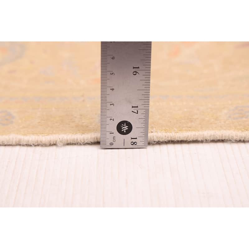 ECARPETGALLERY Hand-knotted Antalya Vintage Tan Wool Rug - 4'6 x 7'2