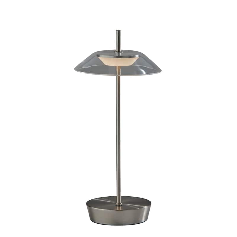 Ako LED Cordless Table Lamp - Brushed Steel