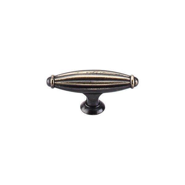 Top Knobs M151 T-Handle 2-5/8" Long Bar Cabinet Knob from the Tuscany Series - dark antique brass