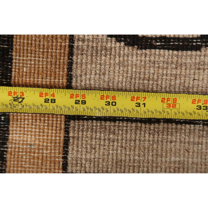 Gabbeh Kashkoli Contemporary Area Rug Wool Hand-knotted Foyer Carpet - 4'1" x 6'2"