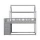 preview thumbnail 6 of 14, Twin/Twin House Bunk Bed With Shelves And Drawers