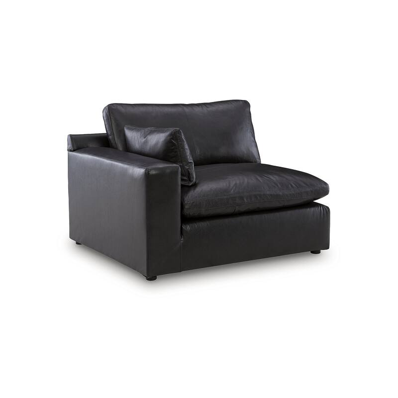 Signature Design by Ashley Emilia Black 4-Piece Sectional - 130" W x 90" D x 36" H