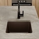 preview thumbnail 63 of 75, Karran Undermount Quartz Bar Single Bowl Sink