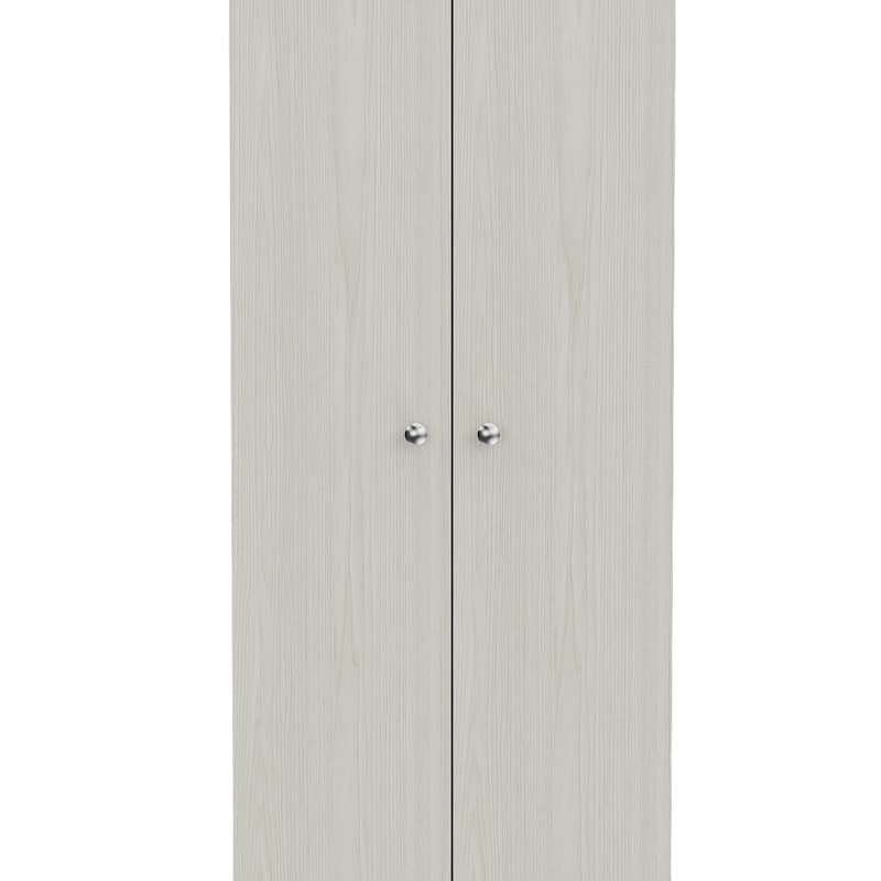 Storage Cabinet Pipestone Double Door And Pearl Finish