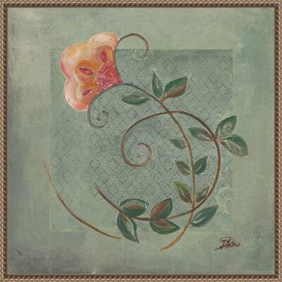 Floral Ornaments in Green II by Patricia Pinto Framed Canvas Wall Art Print