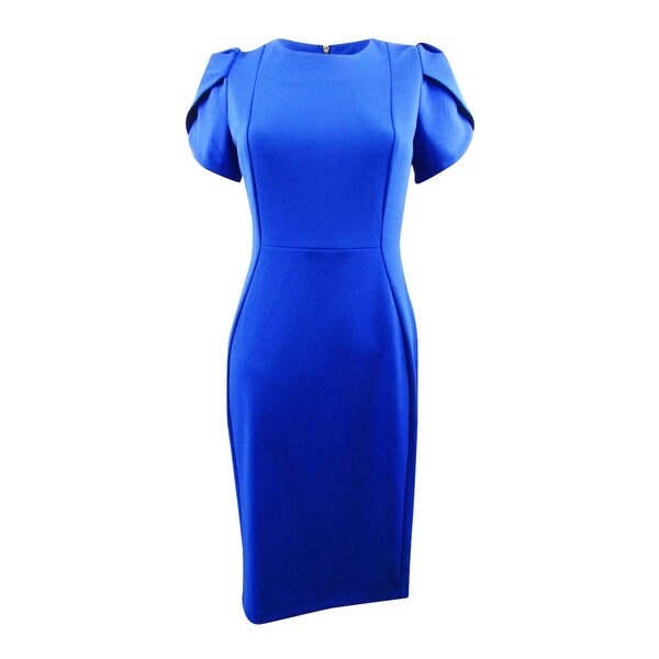 calvin klein puff sleeve dress