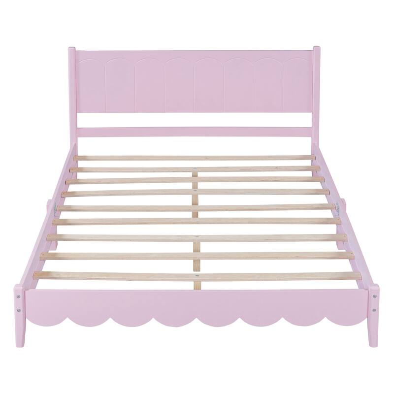 Vintage Style Platform Bed Frame