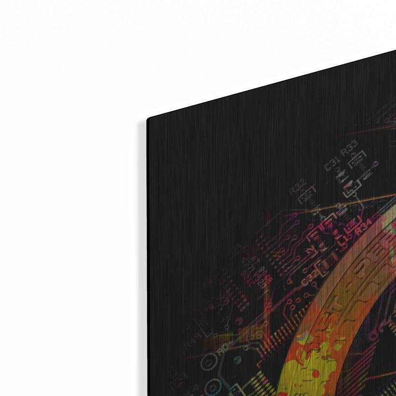 Luxe Metal Art 'Ethereum Crypto Power' by Epic Portfolio Metal Wall Art