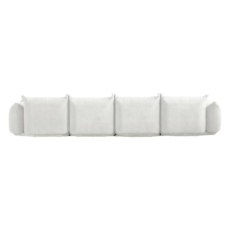 130.7" Modern Modular Sectional Sofa, L-Shape Sectional Sofa with Ottoman for Living Room