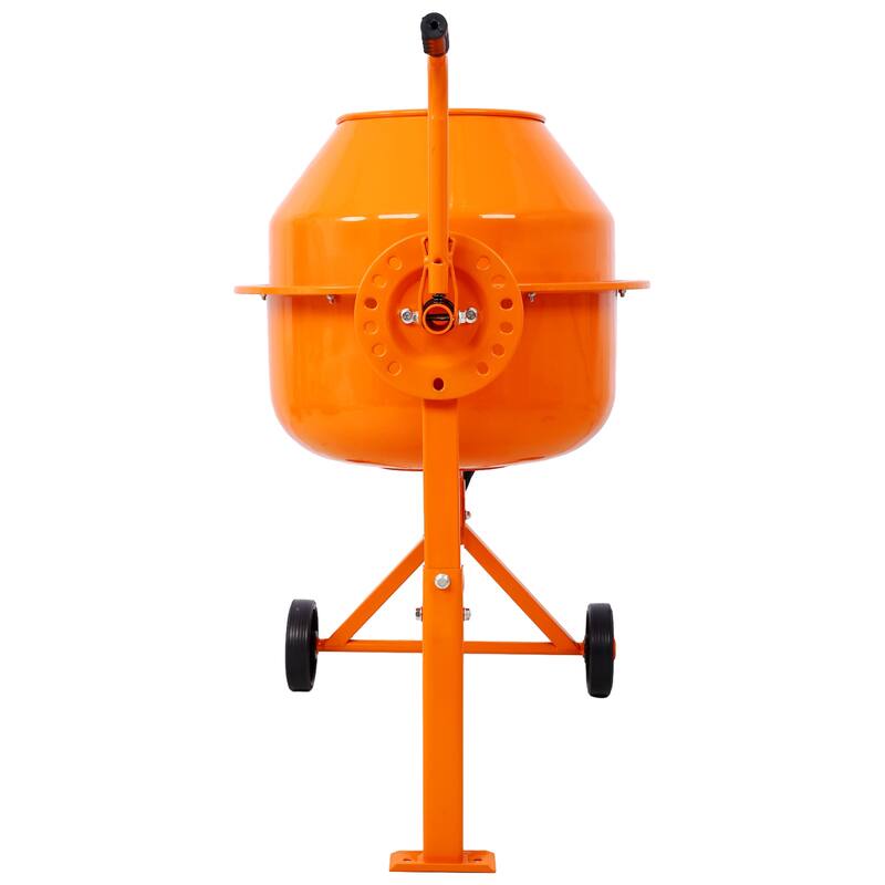 Cement Mixer, 3 Cu. Ft Electric Concrete Mixer Machine, 110v AC Motor Portable Power Cement Mixers for Mortar, Stucco and Fodder