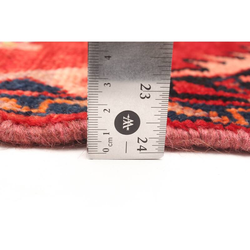 ECARPETGALLERY Hand-knotted Melis Vintage Light Red Wool Rug - 3'7 x 7'5