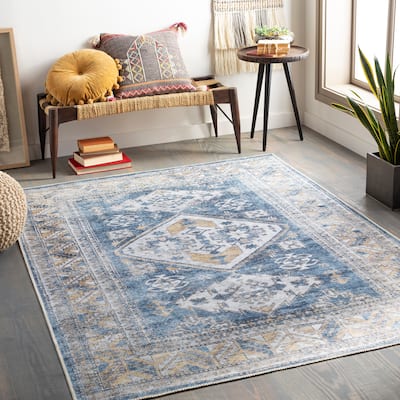 Artistic Weavers Diego Triple Medallion Printed Machine Washable Area ...