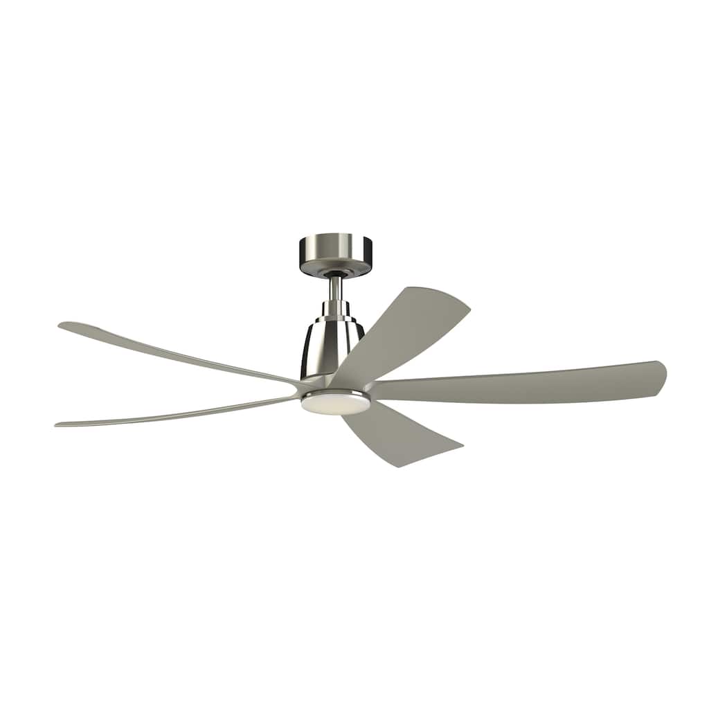 Kute5 52 inch Indoor/Outdoor Ceiling Fan with Brushed Nickel Blades - Brushed Nickel