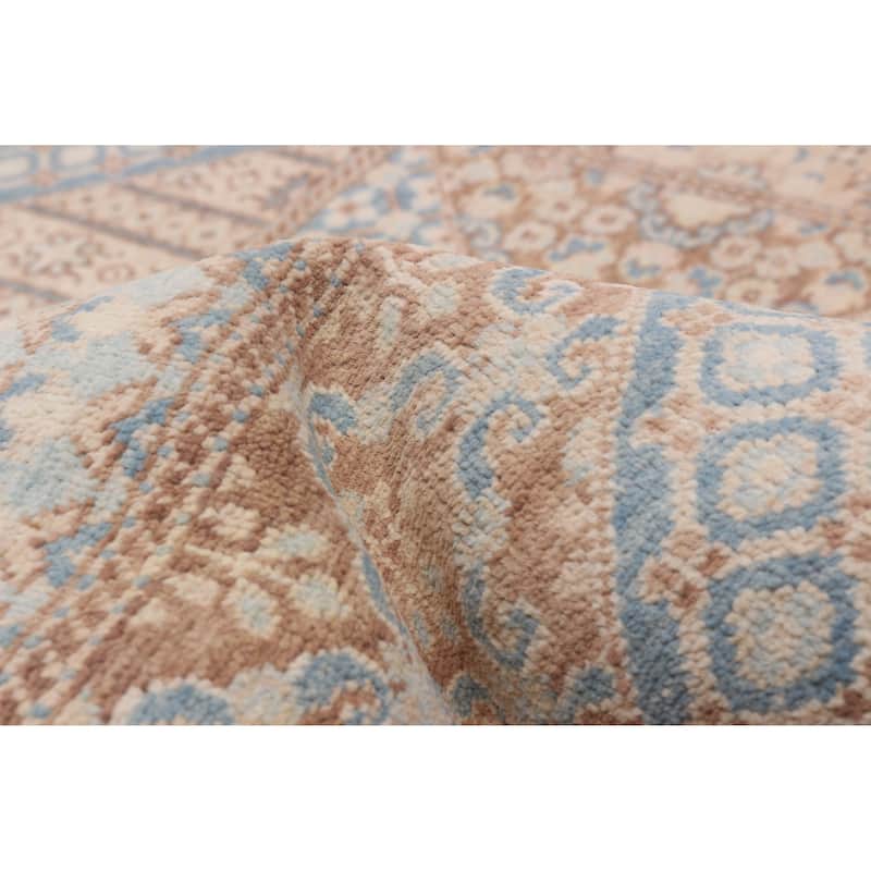 ECARPETGALLERY Hand-knotted Peshawar Finest Brown Wool Rug - 3'11 x 6'0