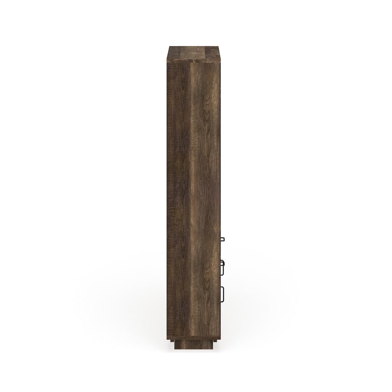 Jart Country Oak Multi-storage Bookshelf with Drawers by Furniture of America