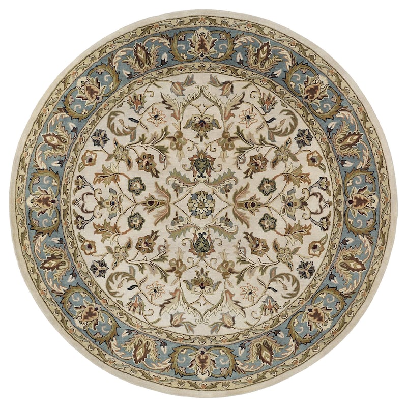 Mystic Collection Indoor Area Rug - 5'9" x 5'9" Round - Ivory