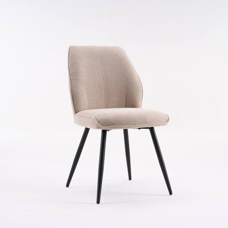 Set of 2 Modern Dining Chairs, Armless Upholstered Side Chairs