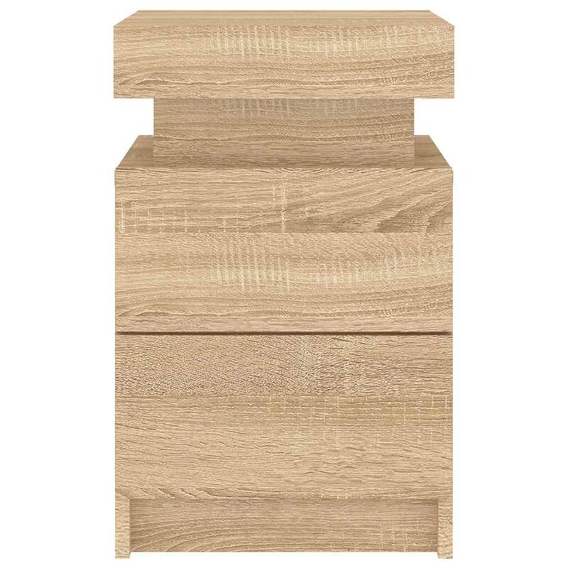 vidaXL Bedside Cabinet Engineered wood Standard Bedside Cabinet