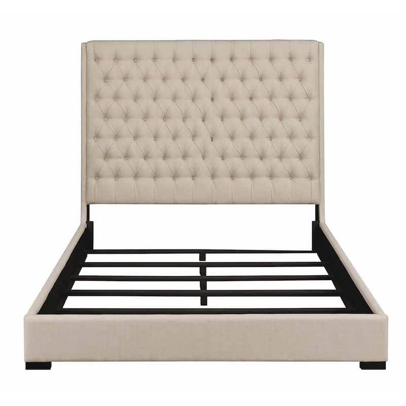 Risorangis Tufted Upholstered Bed