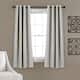 Lush Decor Insulated Grommet Blackout Curtain Panel Pair - 63 Inches - Light grey