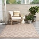 preview thumbnail 66 of 99, Nourison Easy Care Indoor/Outdoor Moroccan Trellis Area Rug 4' x 6' - Natural/Beige