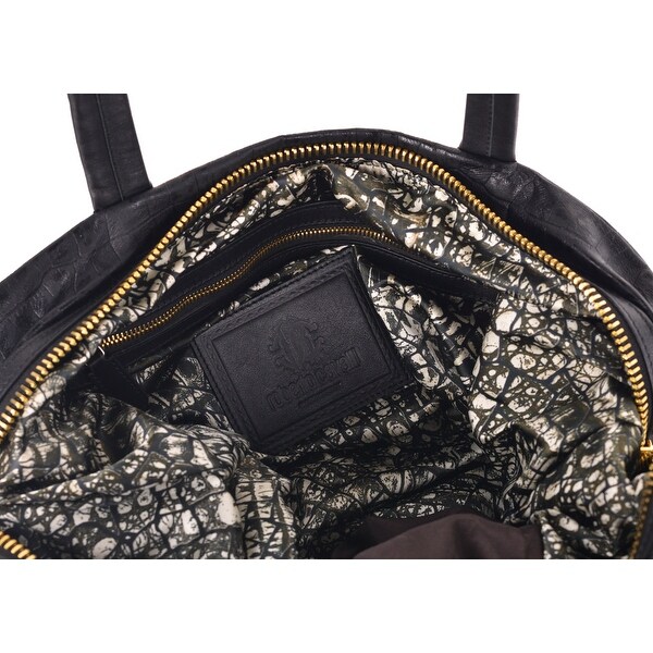 roberto cavalli pebble leather tote bag