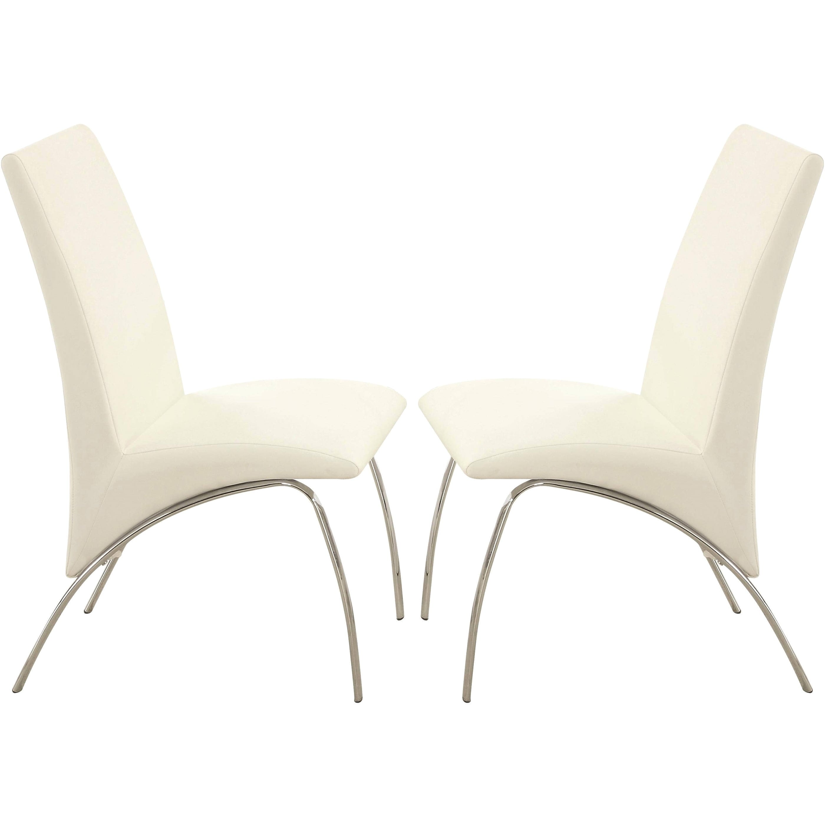 Cream white dining clearance chairs