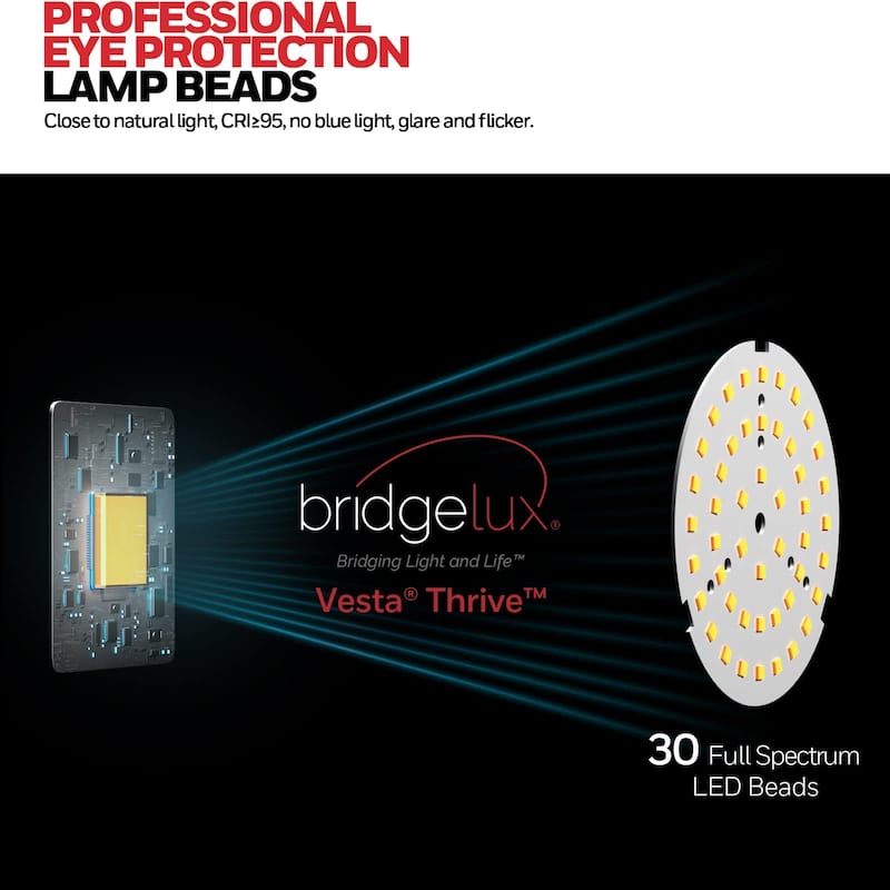 Honeywell LED Architect Desk Lamp 4000K Dimmable Swing Arm Eye Care​​