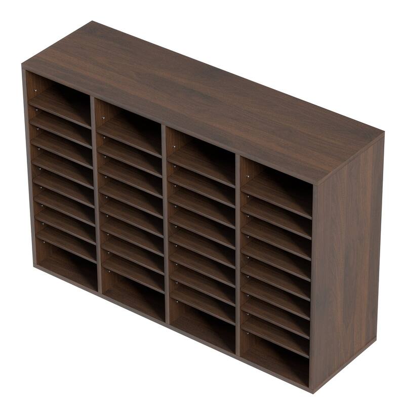 Office Mailbox Literature Organizers with 36 Compartments and Adjustable Shelves