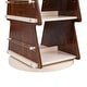 preview thumbnail 13 of 11, 360° Kids Revolving Bookshelf and Toy Storage, 4-Tier Solid Wood Christmas Tree Look Bookcase, Nursery Display Organizer Cabinet
