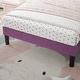 preview thumbnail 11 of 10, Javlergo Twin Size Platform Bed Frame with Crown Headboard Adjustable Height Upholstered Princess Bed for Kids
