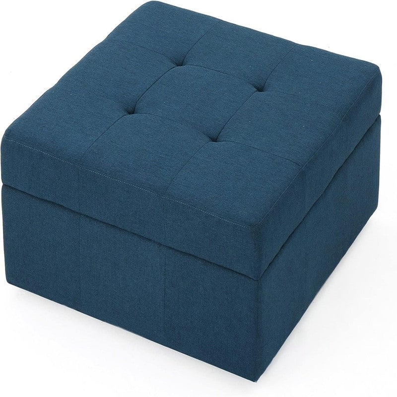 Storage Ottoman Navy Blue - Blue