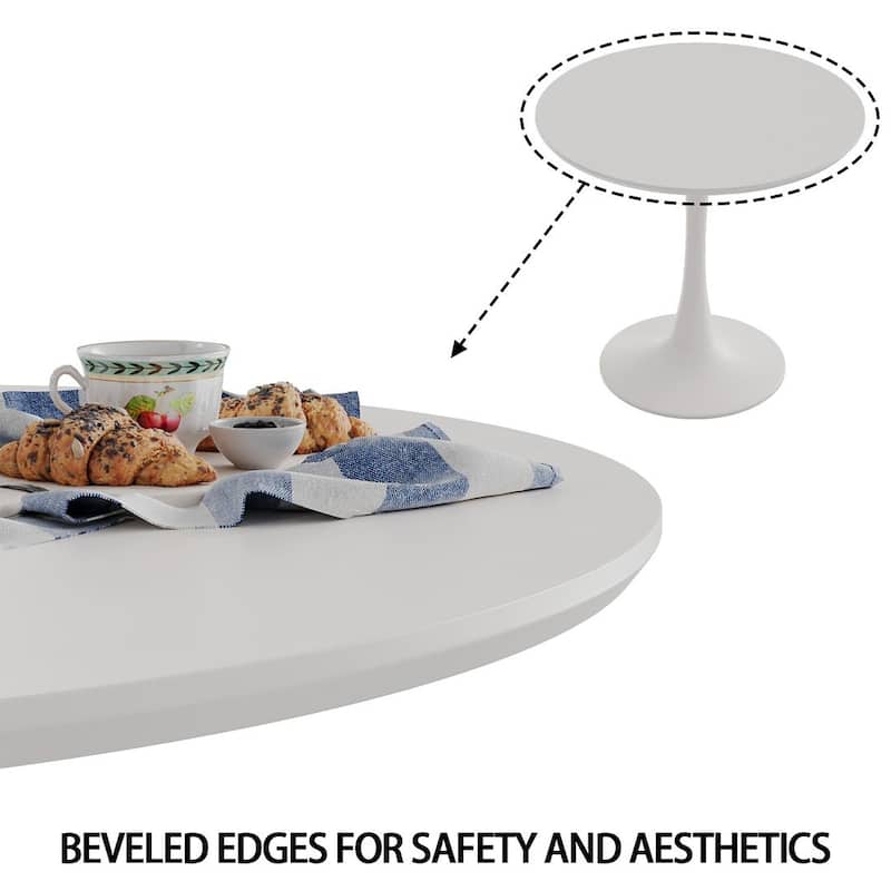 5 Pieces Dining Set, Round Dining Table with 4 Chairs