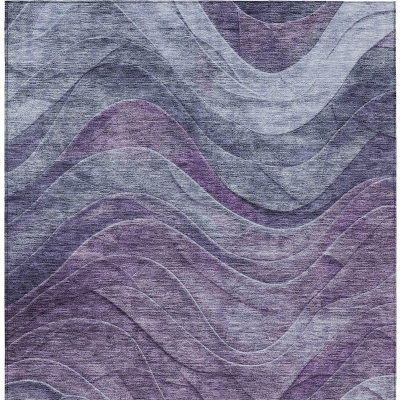 HomeRoots Abstract Transitional Rectangle Outdoor Rug