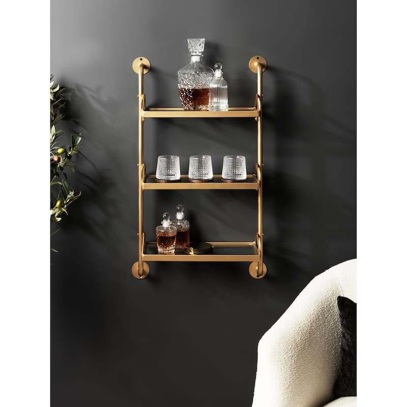 Kate and Laurel Marit Three-Tier Wall Shelf