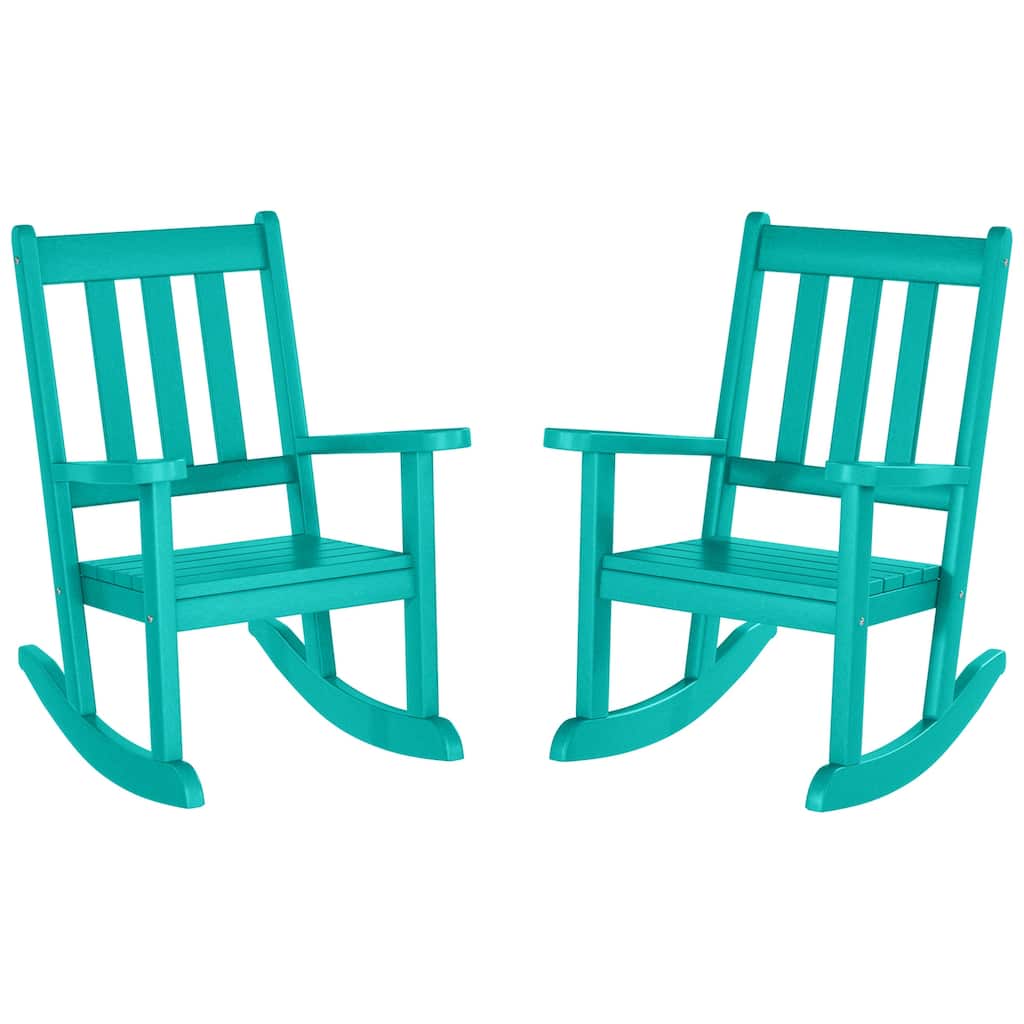 Laguna Kids Outdoor Poly Rocking Chair (Set of 2)