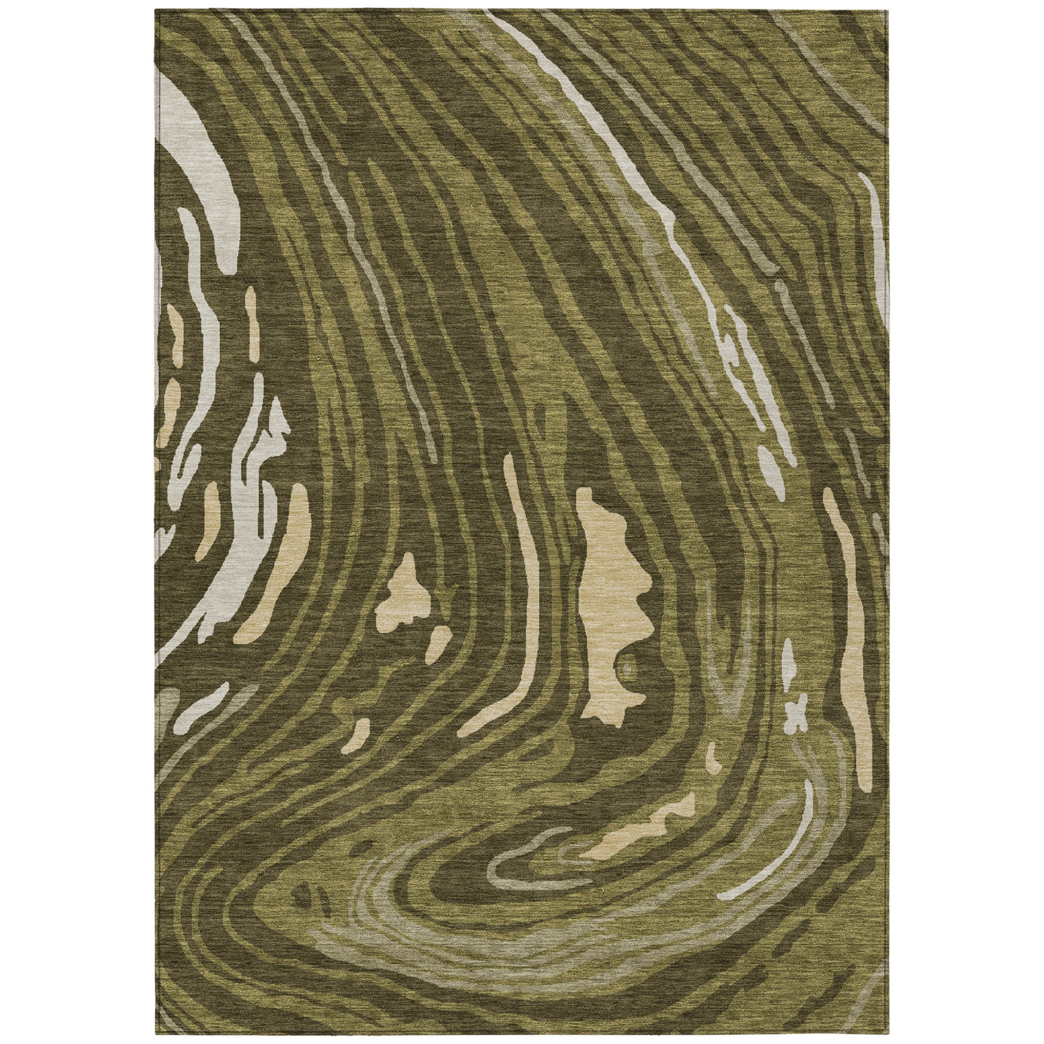 HomeRoots Abstract Transitional Rectangle Outdoor Rug