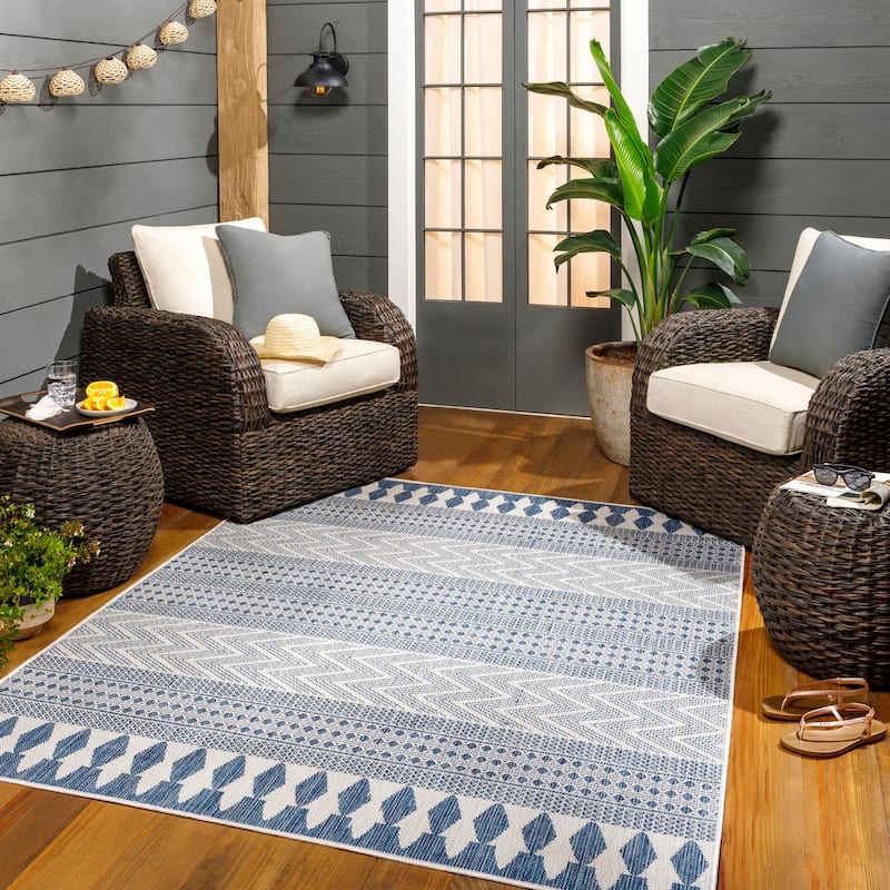 Livabliss Athos Indoor/ Outdoor Moroccan Area Rug