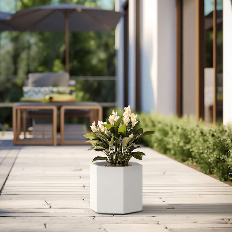 Concrete Geometric Plant Pots / Large Indoor and Outdoor flower Planters