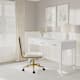 Option White Frame/Polished Brass Hardware