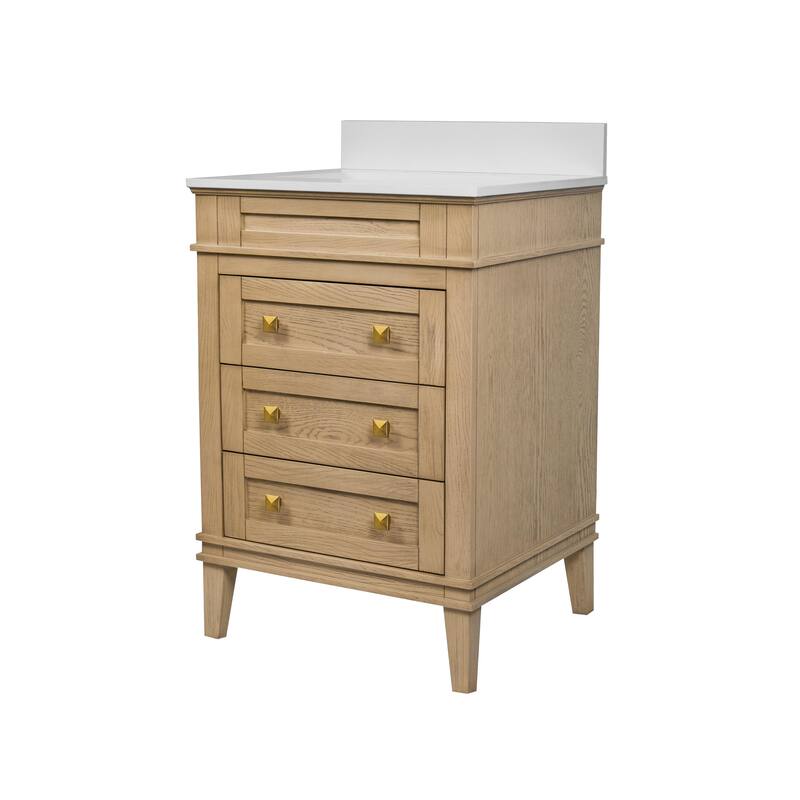 Eleanor 24-inch Vanity with Engineered White Top