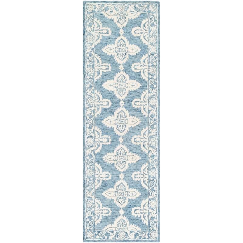 Livabliss Lisbet Handmade Boho Medallion Wool Area Rug