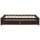 preview thumbnail 16 of 21, Twin Platform Bed with 2 Drawers, Solid Wood Storage Platform Sofa Bed Frame for Living Room & Bedroom, No Box Spring Needed