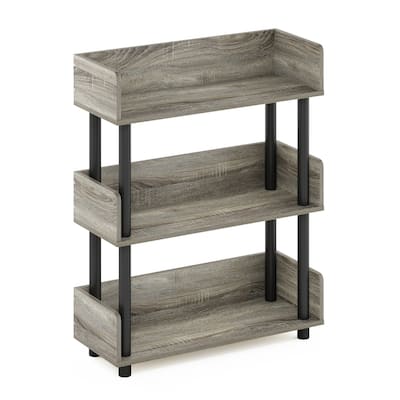 Furinno Turn-N-Tube 3-Tier Toolless Freestanding Multipurposes Display Rack, Espresso