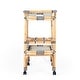 preview thumbnail 6 of 33, Butler Selena Blue & White Rattan Bar Cart