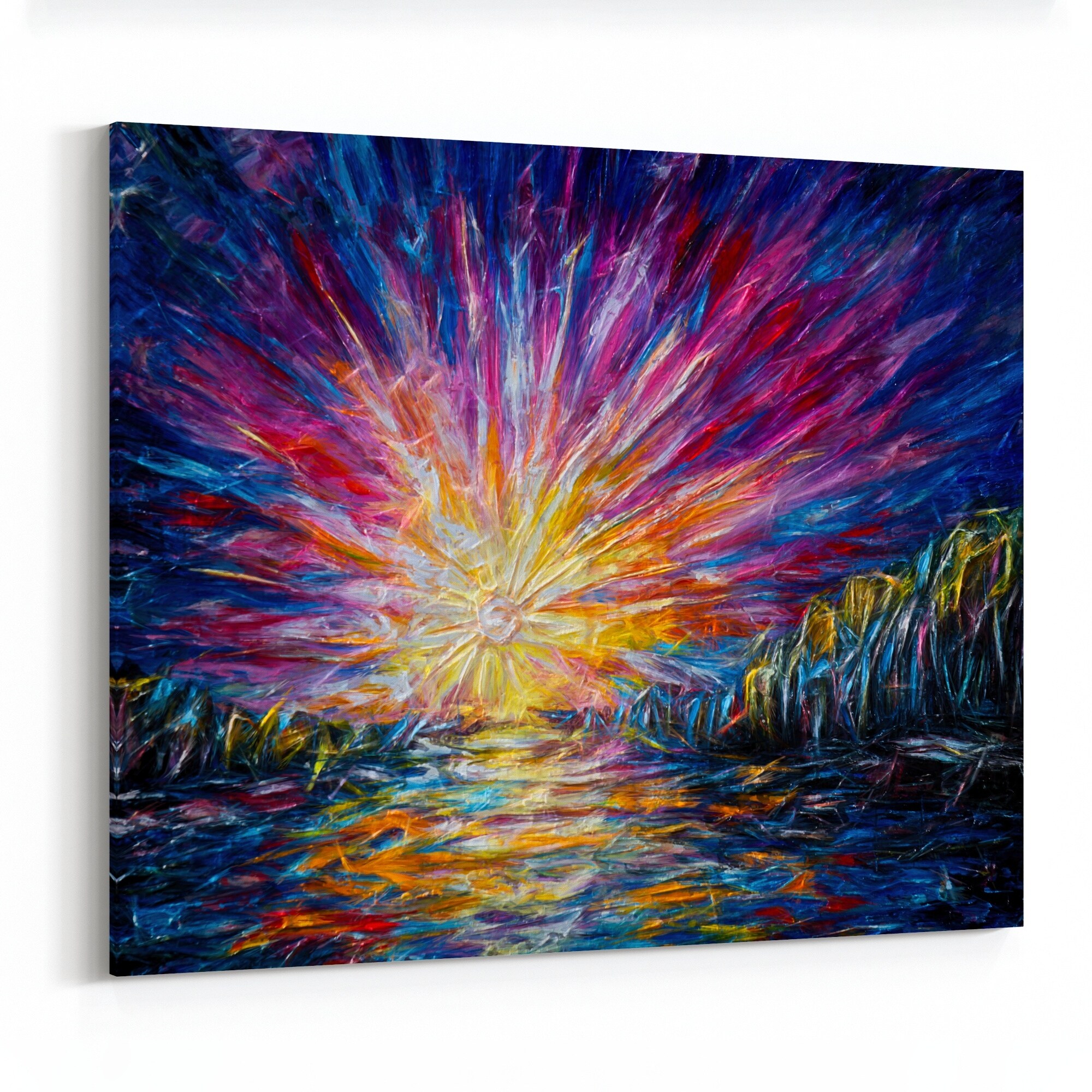 Shop Denver Colorado Abstract Beach Clouds Canvas Wall Art Print Overstock 31469027