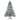 7.5 ft. White Unlit Regular Classic Fir Artificial Christmas Tree with 1346 Tips and metal stand